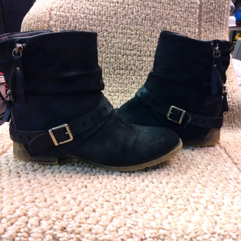 Women's black ankle boots